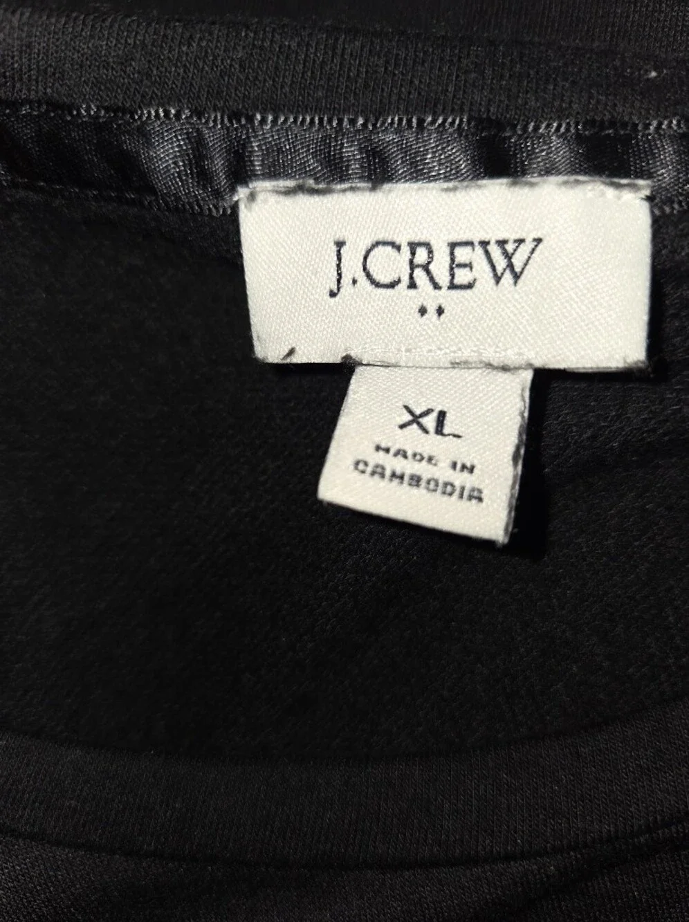 J. Crew Black Long Sleeve Scoop Neck Tee‎